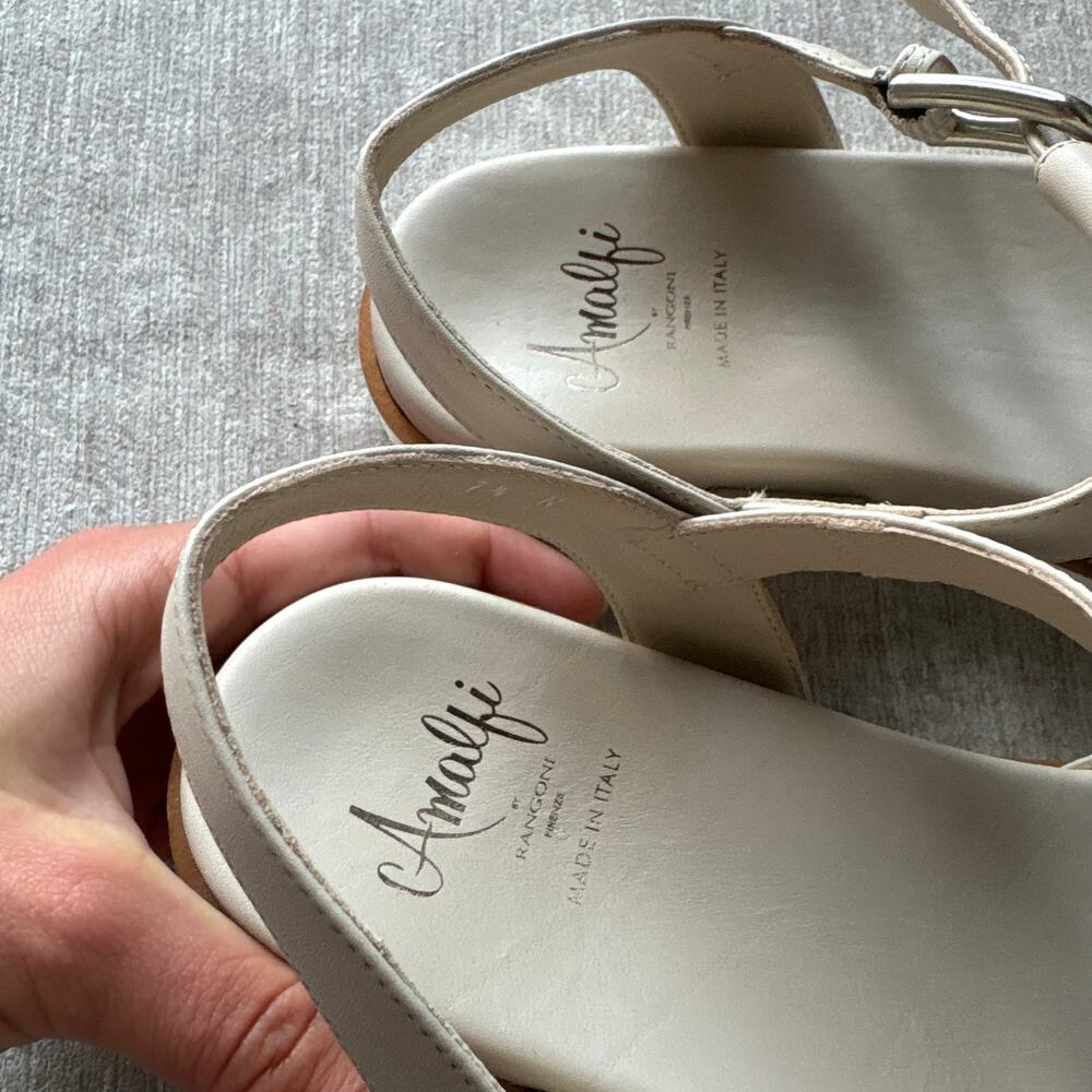 NWOT Amalfi Leather Sandals - Picture 2 of 5